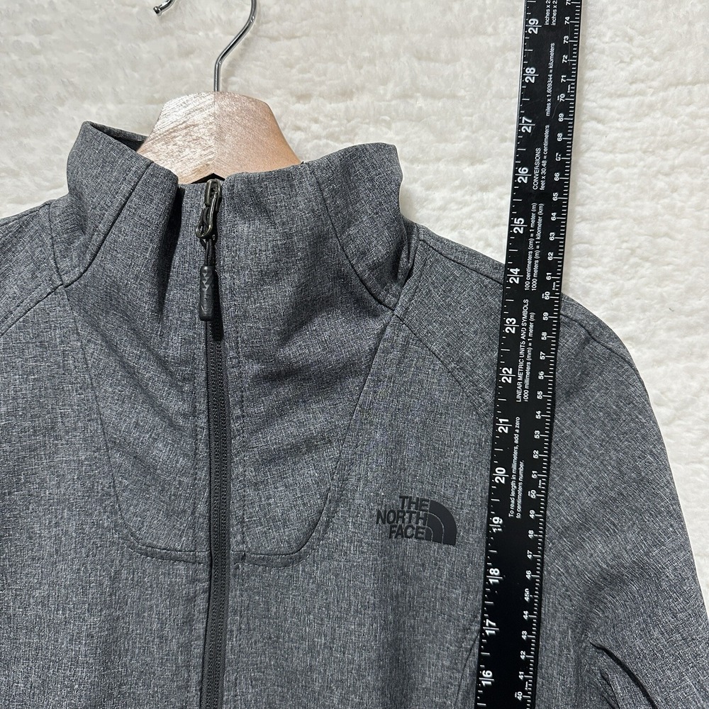 The North Face Windwall Soft Shell Women's Heather Gray Full Zip Jacket Size M/M - Picture 15 of 15